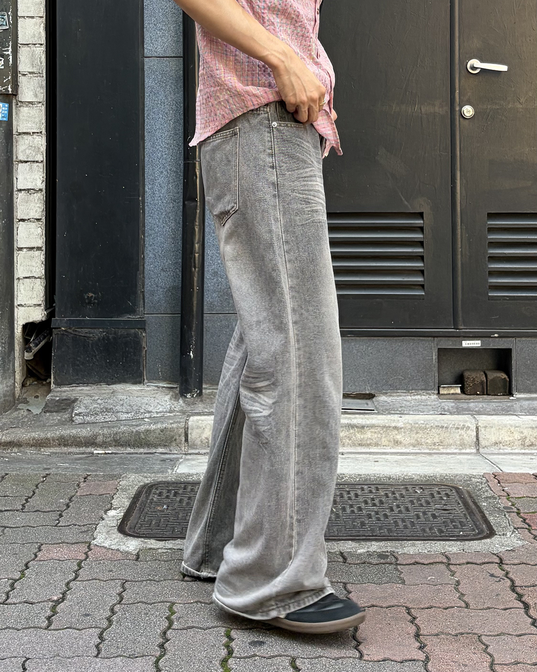 ダメージ加工グレーデニム NA1257