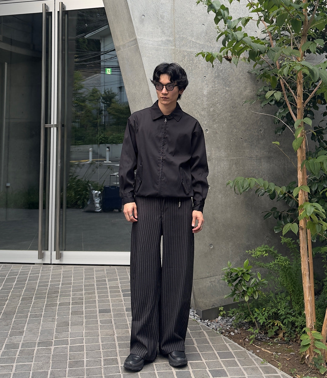 ストライプワイドスラックス NA1284