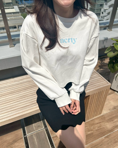 【即納】Cropped long t-shirt NE0004