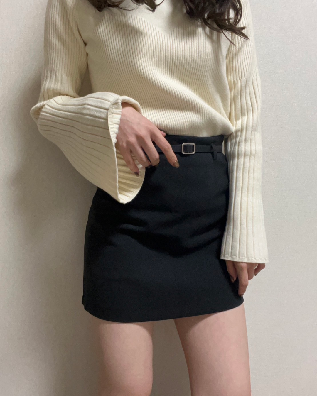High waist mini skirt NM0002