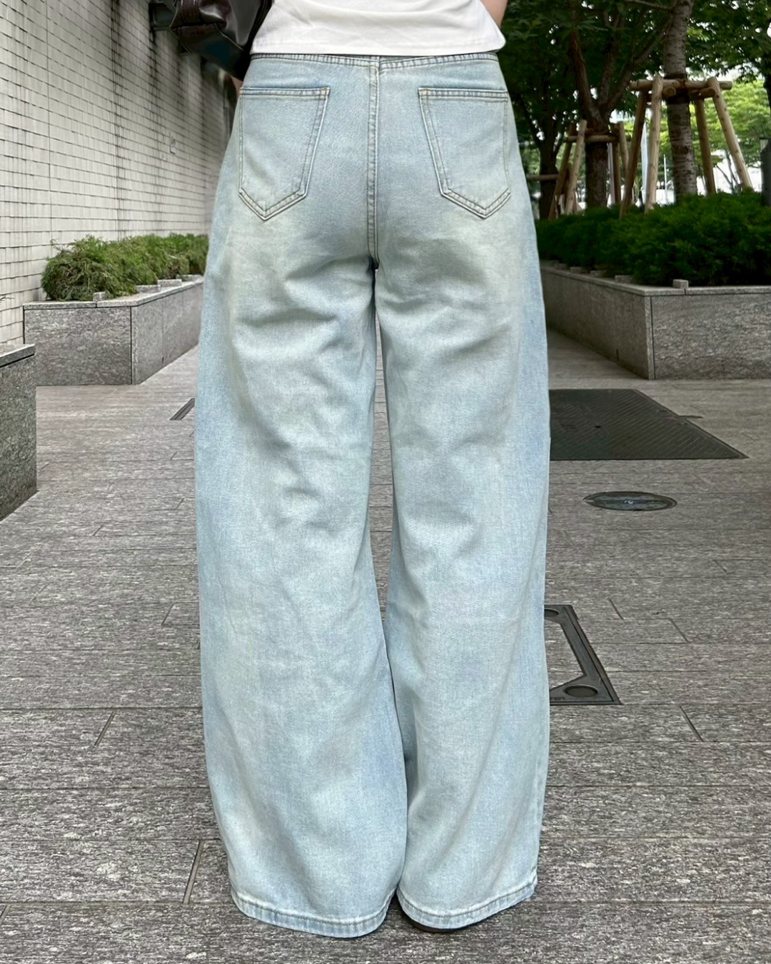 アイスブルーストレートパンツ NO0067