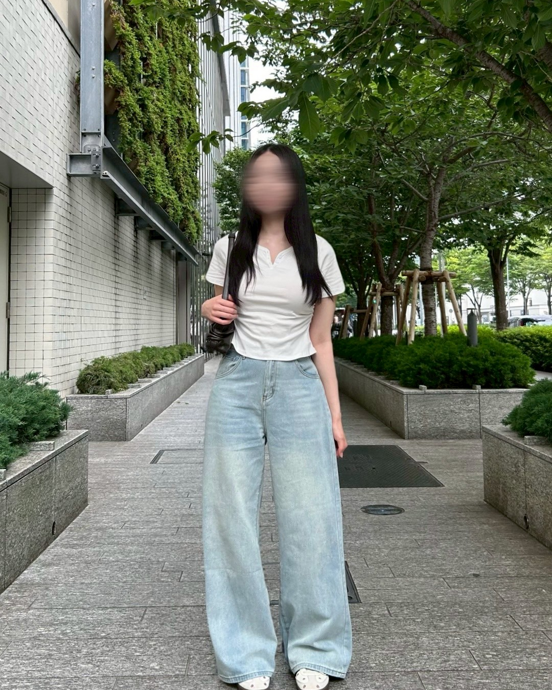 アイスブルーストレートパンツ NO0067