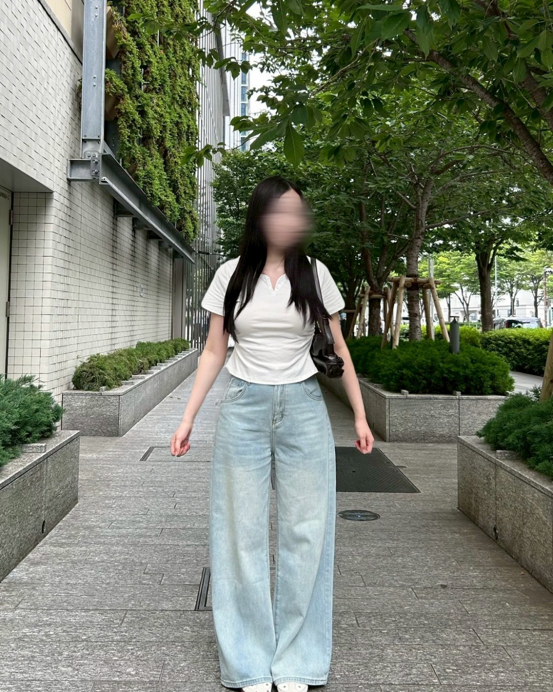 アイスブルーストレートパンツ NO0067