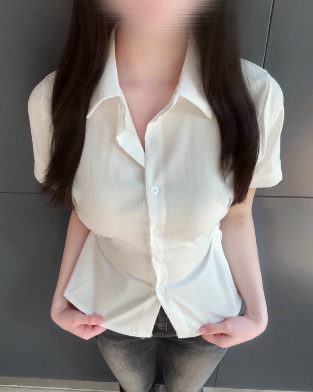 ウエストシェイプハーフスリーブシャツ NO0082