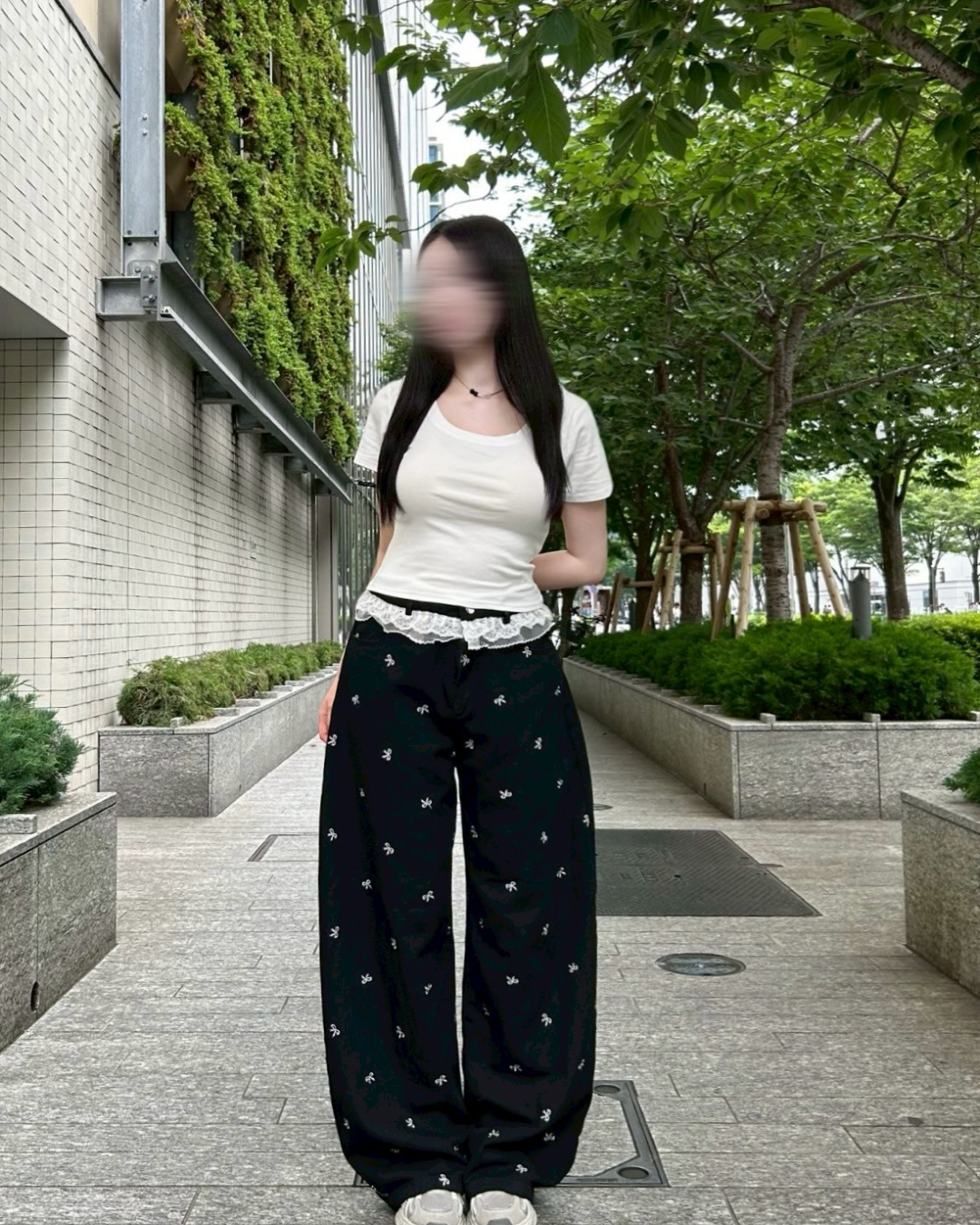 【Blossom・開花】Laced Jeans レースデニムパンツ sakishimatokyo ジーンズ デニム デニムパンツ 「3サイズ展開