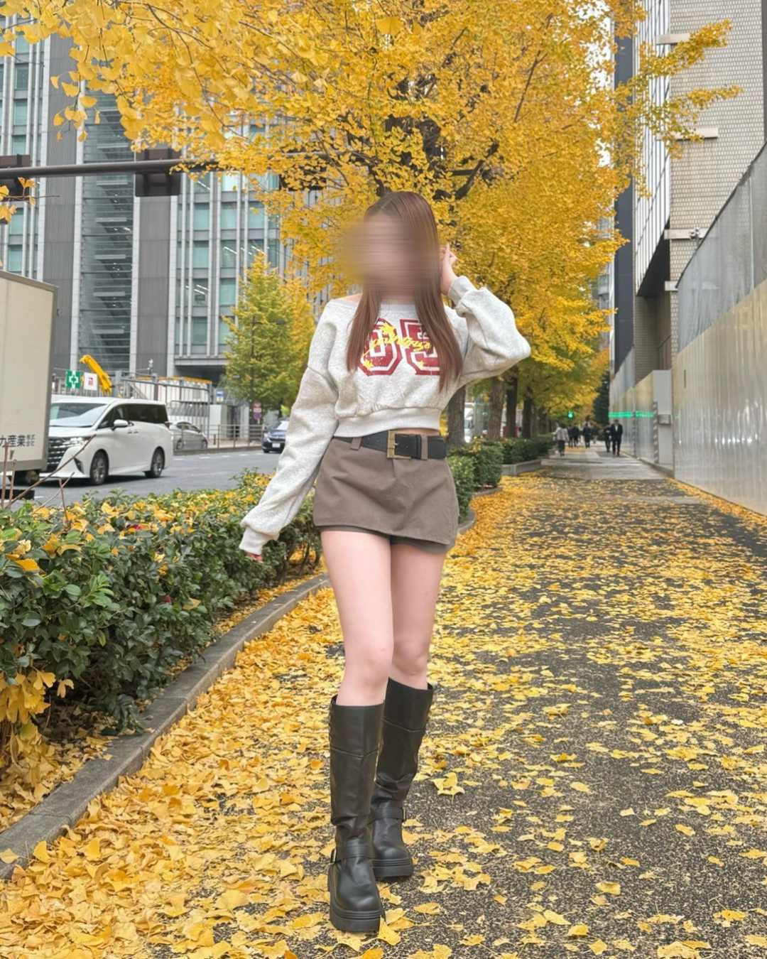 ワンショルダーナンバーロゴスウェット NO0147