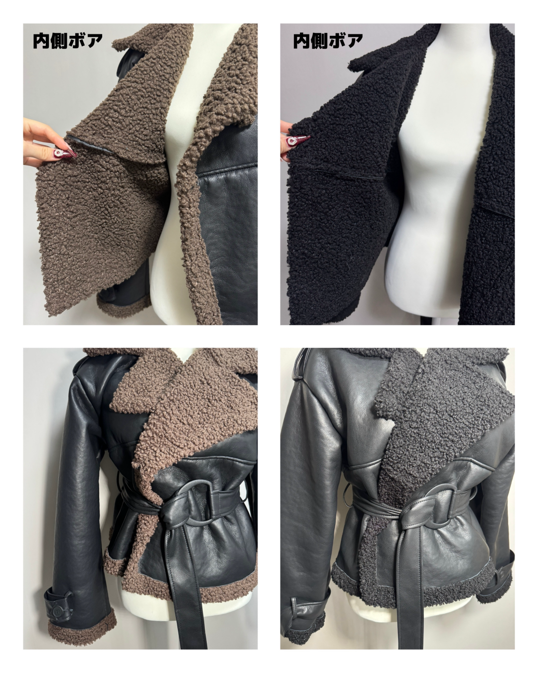 ウエストベルトムートンジャケット NO0163