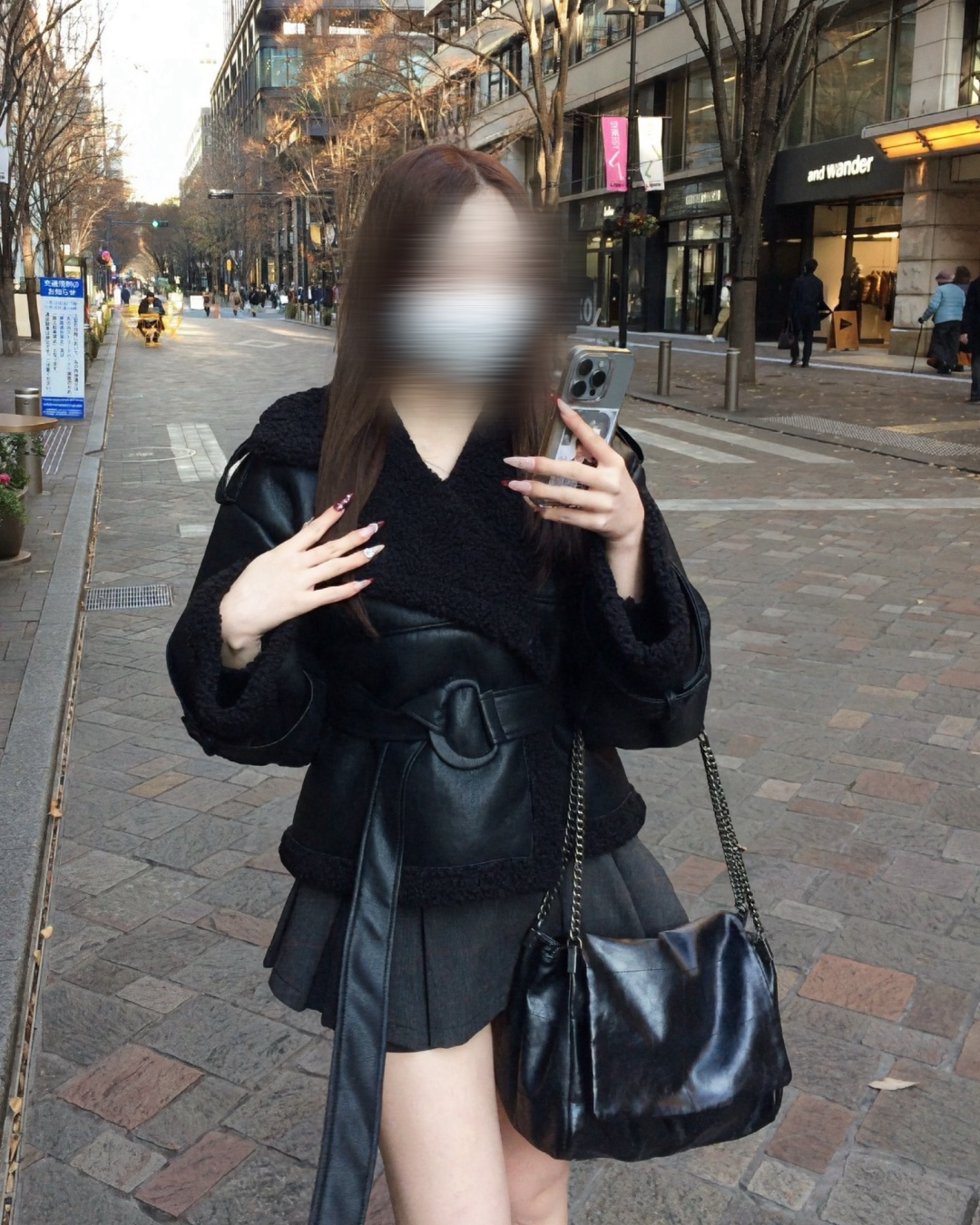 ウエストベルトムートンジャケット NO0163