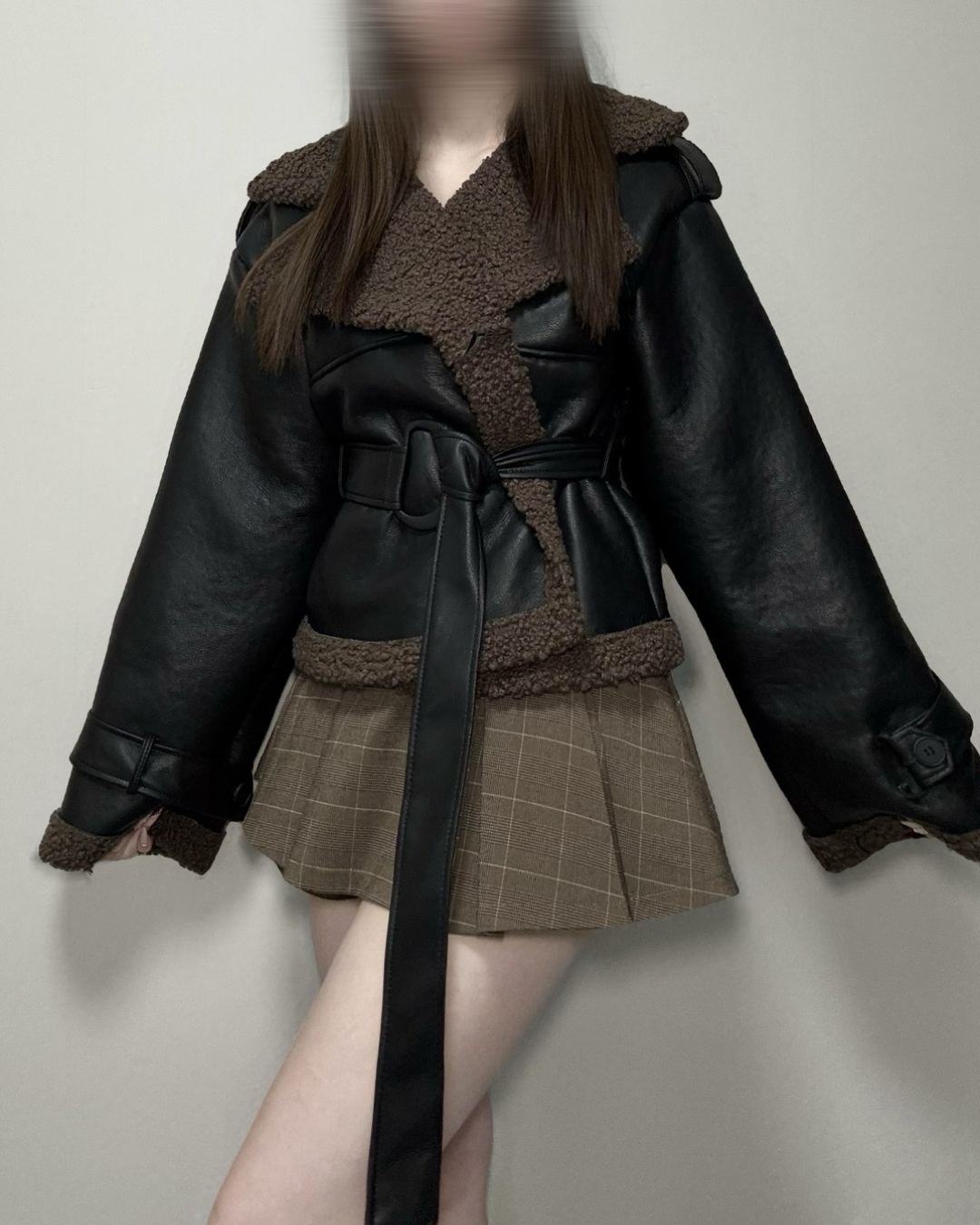 ウエストベルトムートンジャケット NO0163