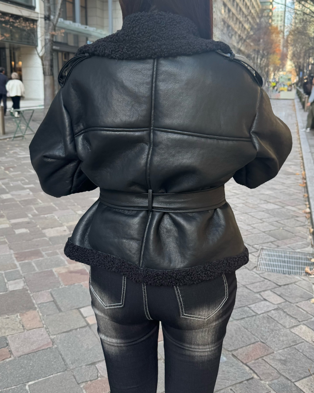 ウエストベルトムートンジャケット NO0163