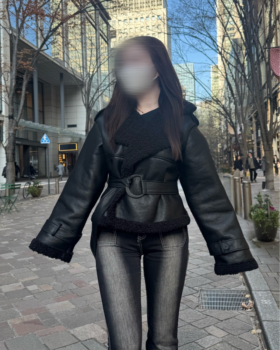 ウエストベルトムートンジャケット NO0163