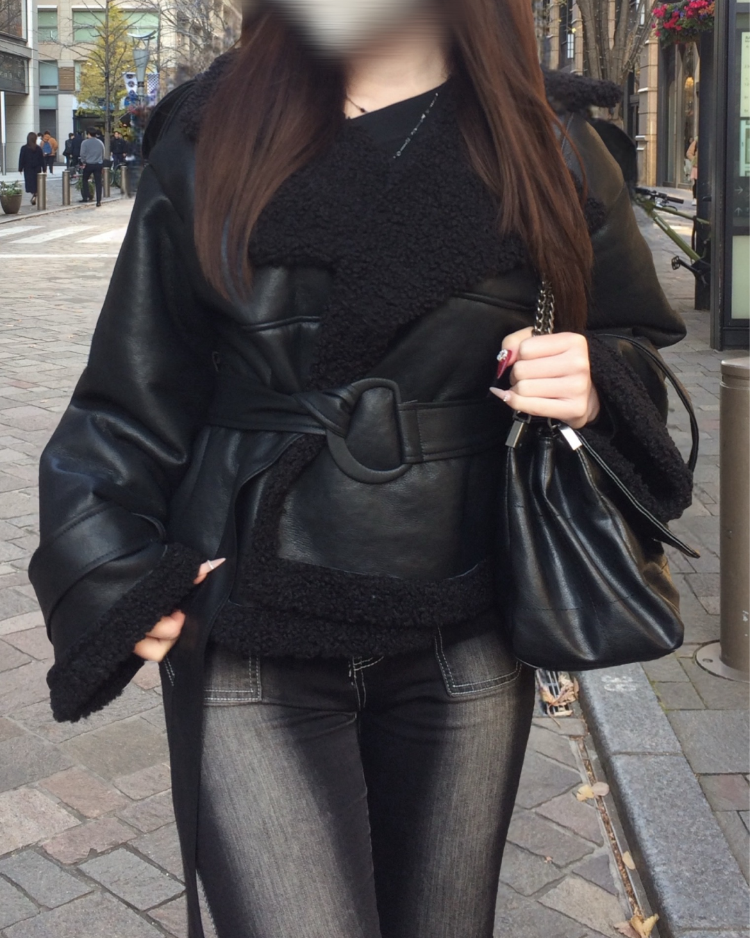 ウエストベルトムートンジャケット NO0163