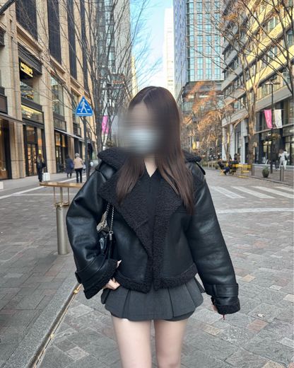 ウエストベルトムートンジャケット NO0163