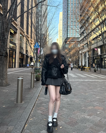 ウエストベルトムートンジャケット NO0163