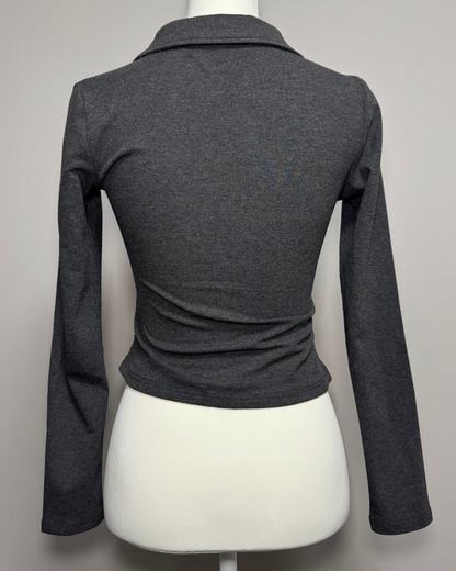 タイ付きギャザーニットシャツ
NO0166