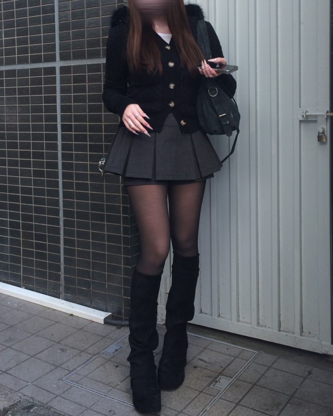 ニットファーフーディカーディガン
NO0168