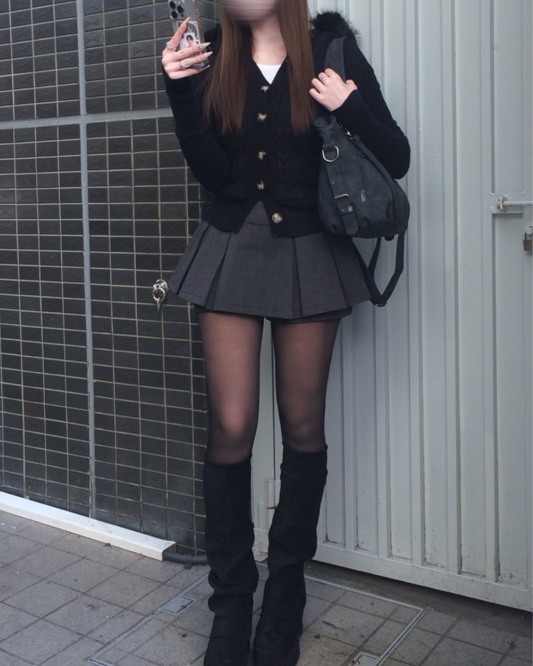 ニットファーフーディカーディガン
NO0168