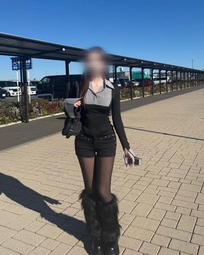 レイヤード風スリムシャツ
NO0172