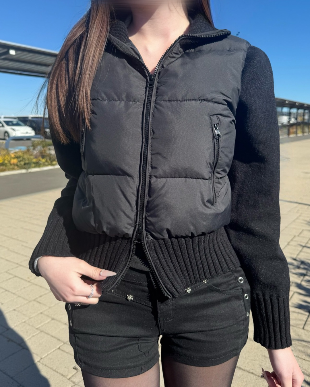 フェイクツーピースダブルジップアップジャケット
NO0178