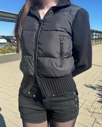 フェイクツーピースダブルジップアップジャケット
NO0178