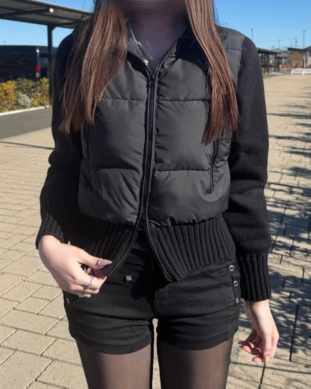 フェイクツーピースダブルジップアップジャケット
NO0178