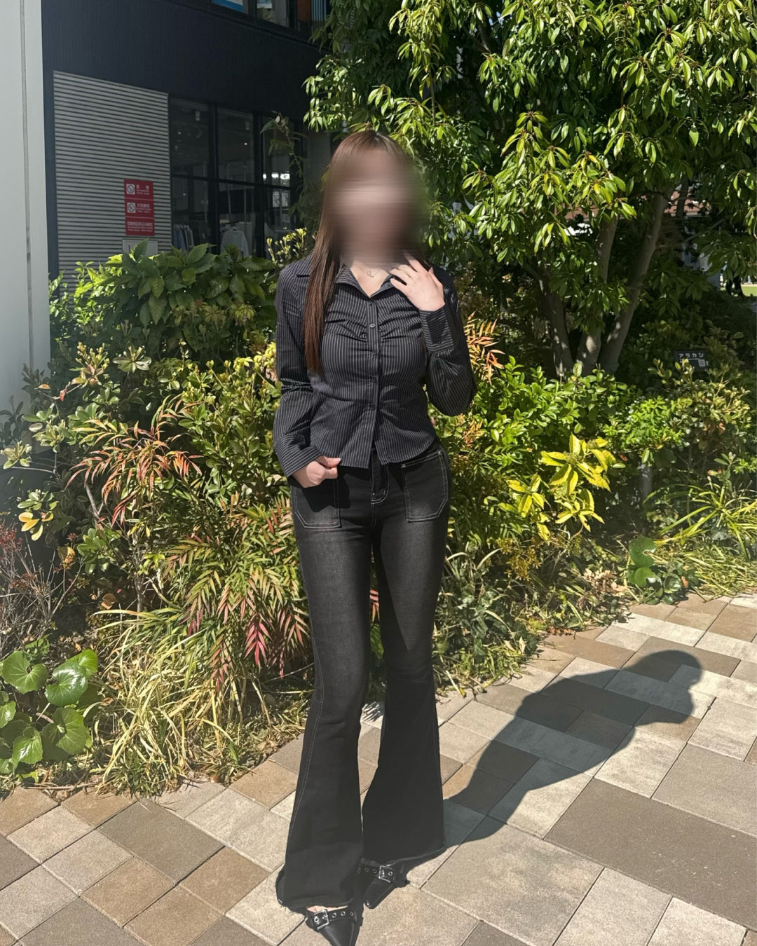 ウェストシェイプストライプシャツ
NO0239