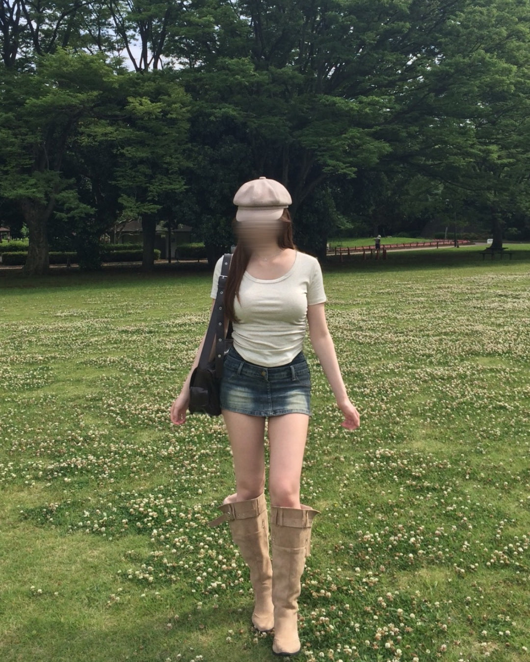 サイドギャザークルーネックTシャツ
NO0255