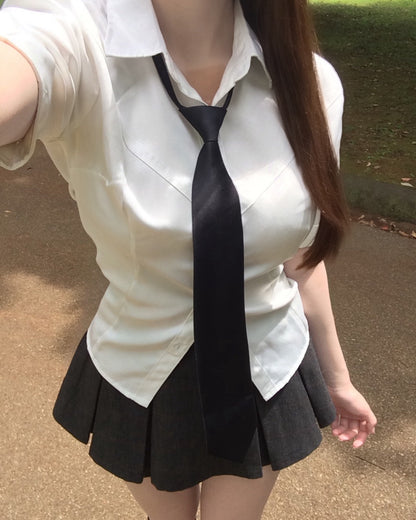 ウェストシェイプタイ付きシャツ
NO0266