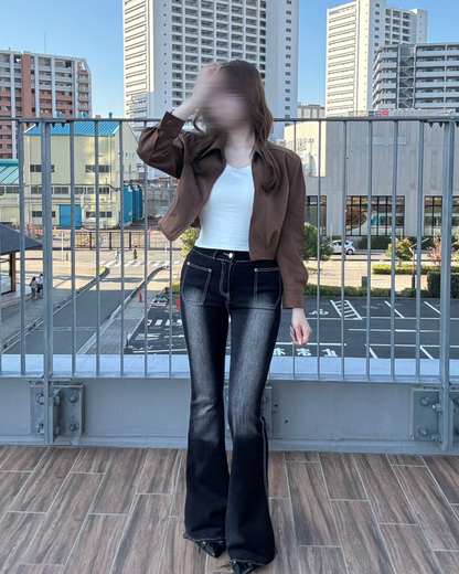 【即納】スエードショートジャケット NO5000