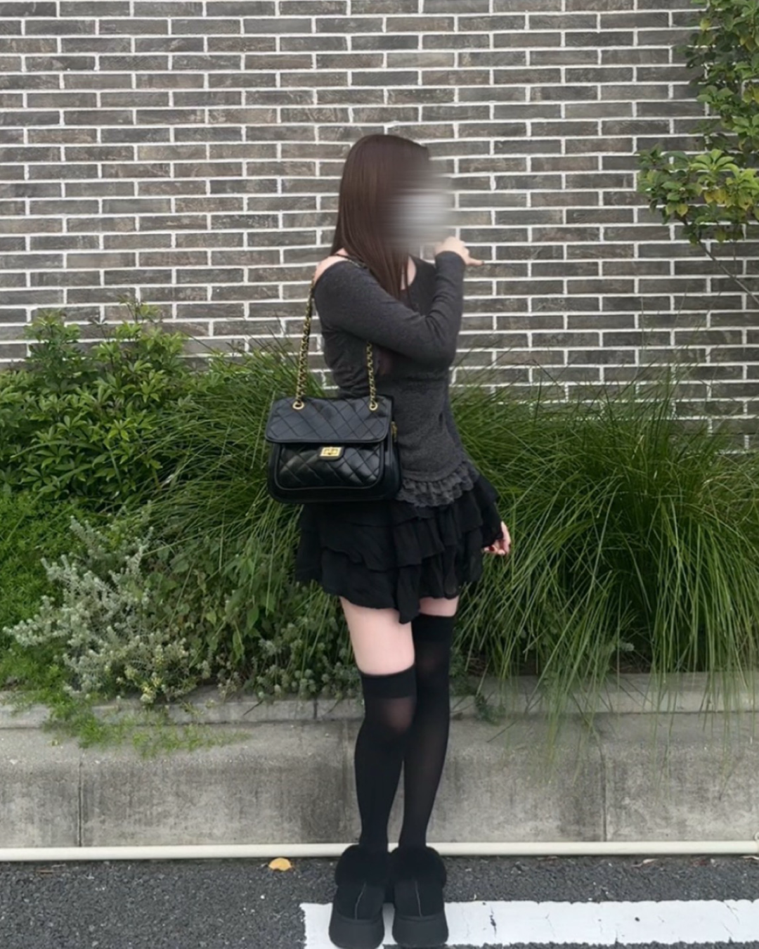 【即納】レースリボンワンショルダーニット NO5002