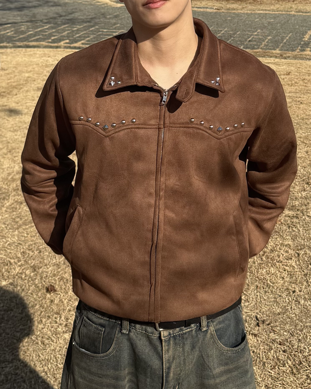 スウェードスタッズブルゾン
NS0002