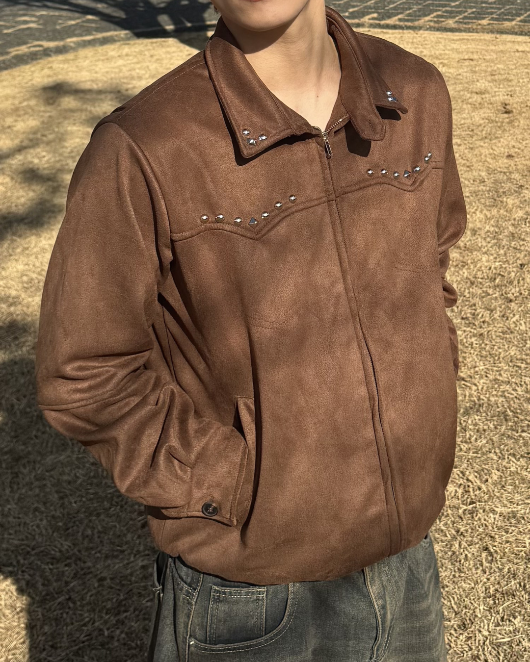 スウェードスタッズブルゾン
NS0002