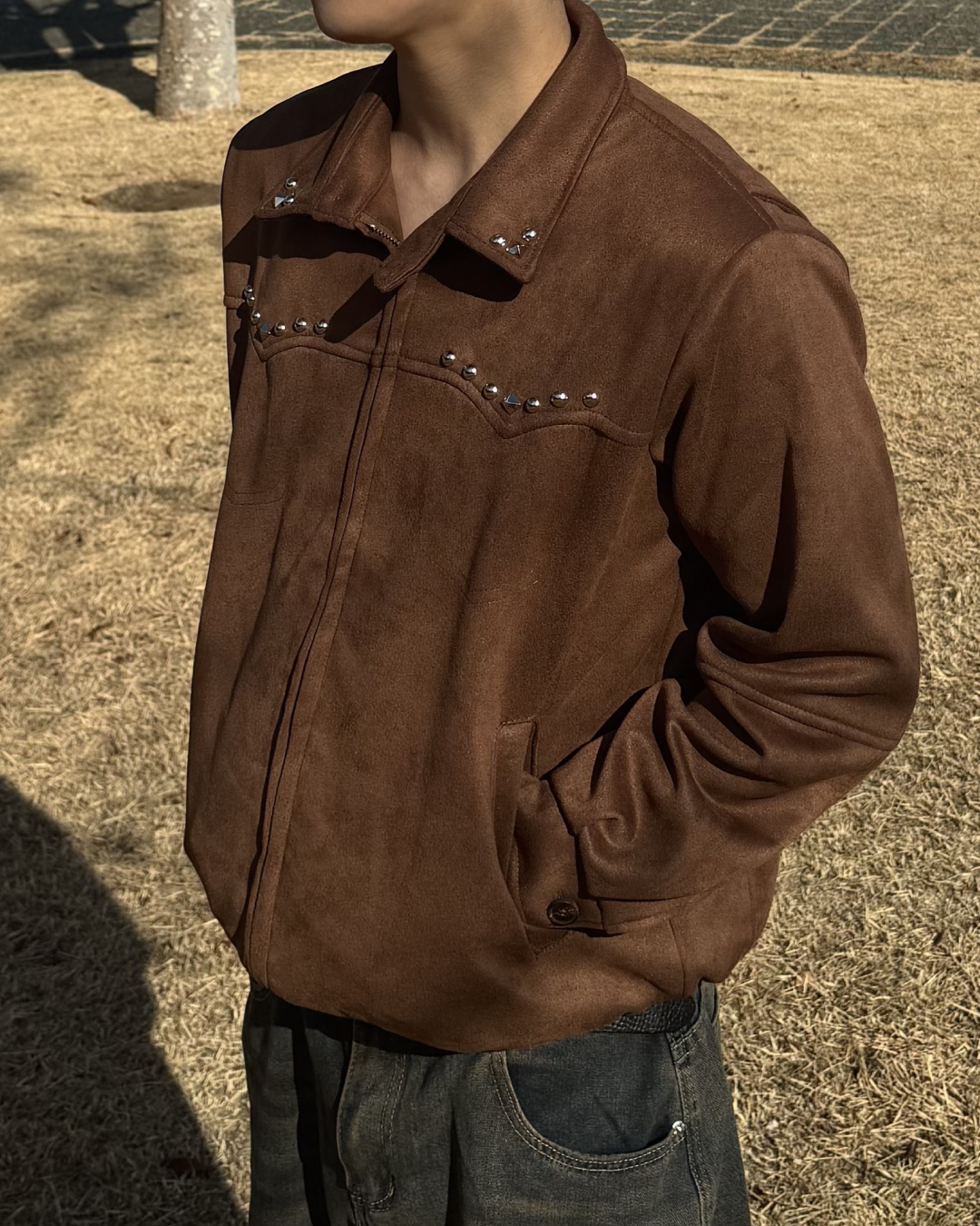 スウェードスタッズブルゾン
NS0002