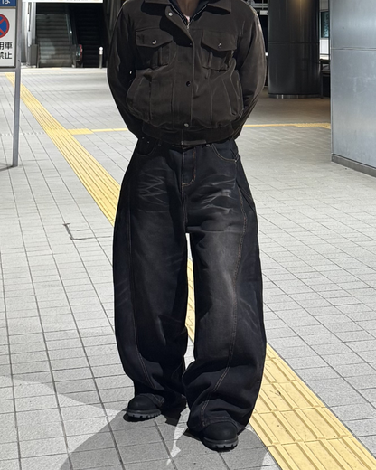 サイドステッチウォッシュバルーンデニム
NS0009