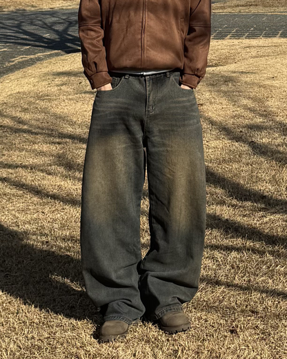 ヴィンテージウォッシュワイドデニムパンツ
NS0014