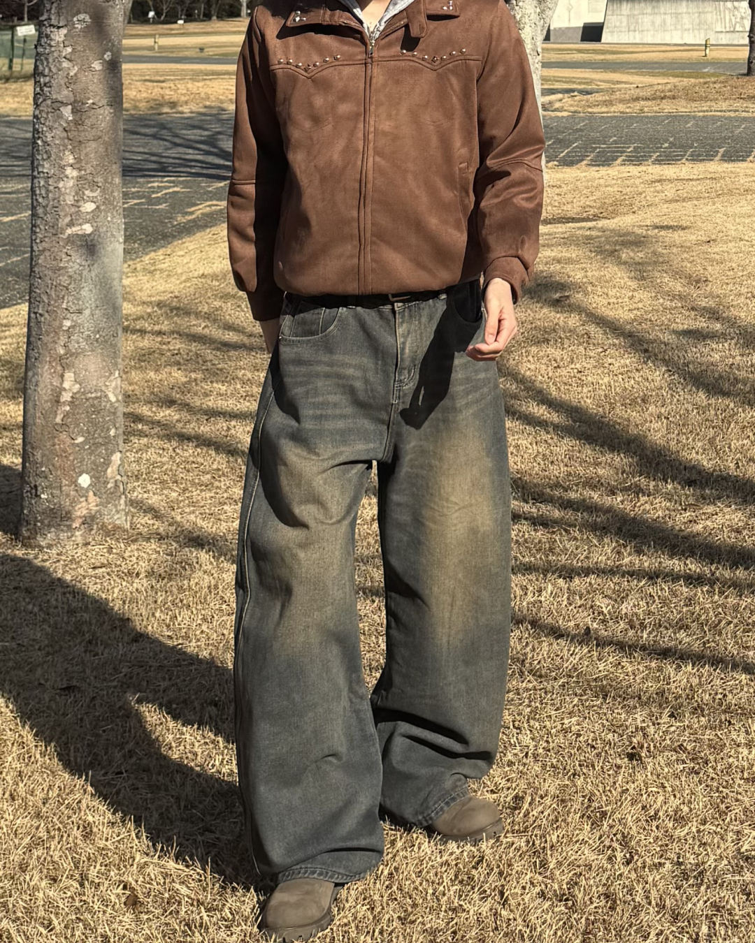 ヴィンテージウォッシュワイドデニムパンツ
NS0014