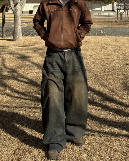 ヴィンテージウォッシュワイドデニムパンツ
NS0014