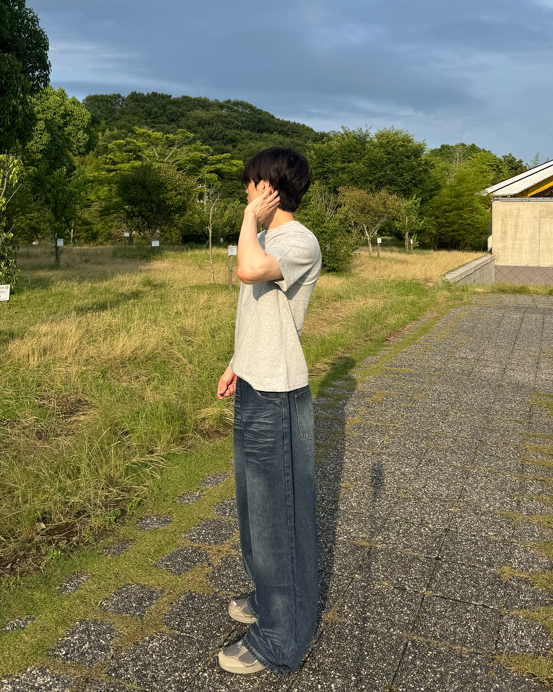 シャドウコントラスト フォルムバギーパンツ NS0167