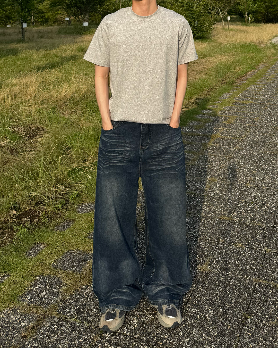 シャドウコントラスト フォルムバギーパンツ NS0167