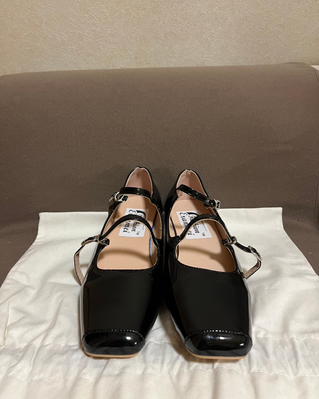 French square toe shoes O0019