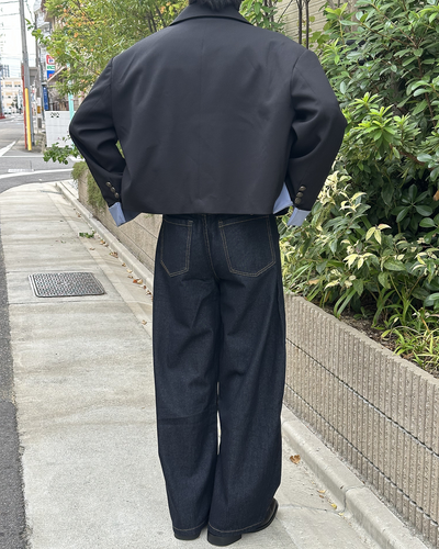 ダークデニムバギーパンツ OD0038