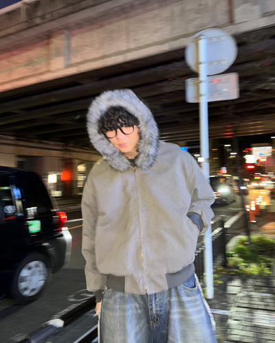 【即納】2wayフードファージャケット　OK0025