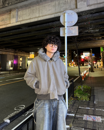 【即納】2wayフードファージャケット　OK0025