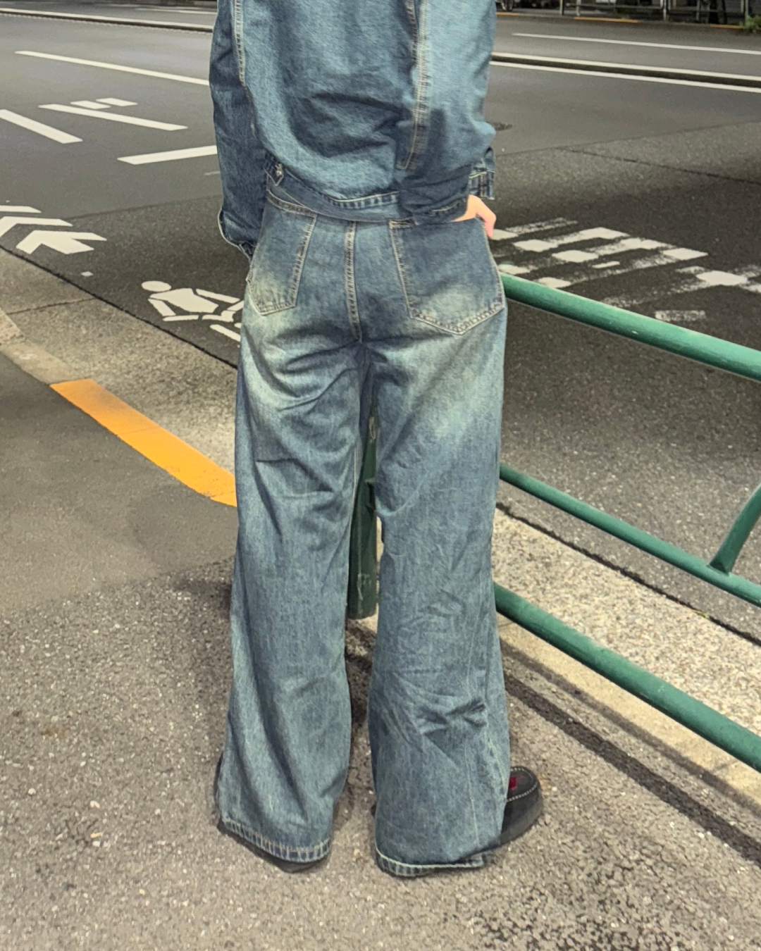 グラデーションデニムパンツ OK0033