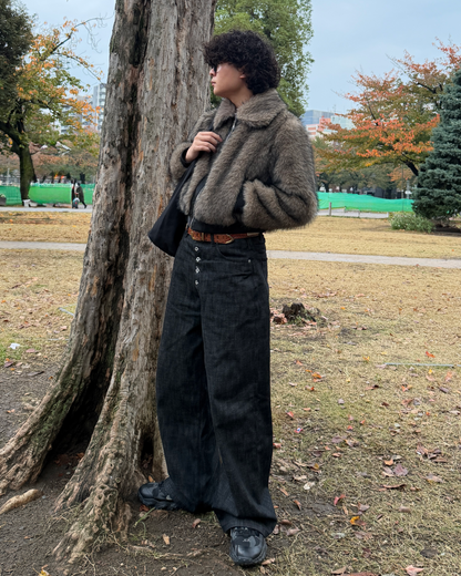 ジップアップファージャケット OK0102