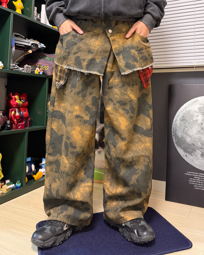 ダーティーカモワイドバルーンパンツ OK0105