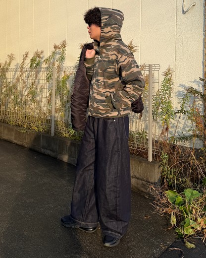 迷彩カジュアルフーディー OK0117