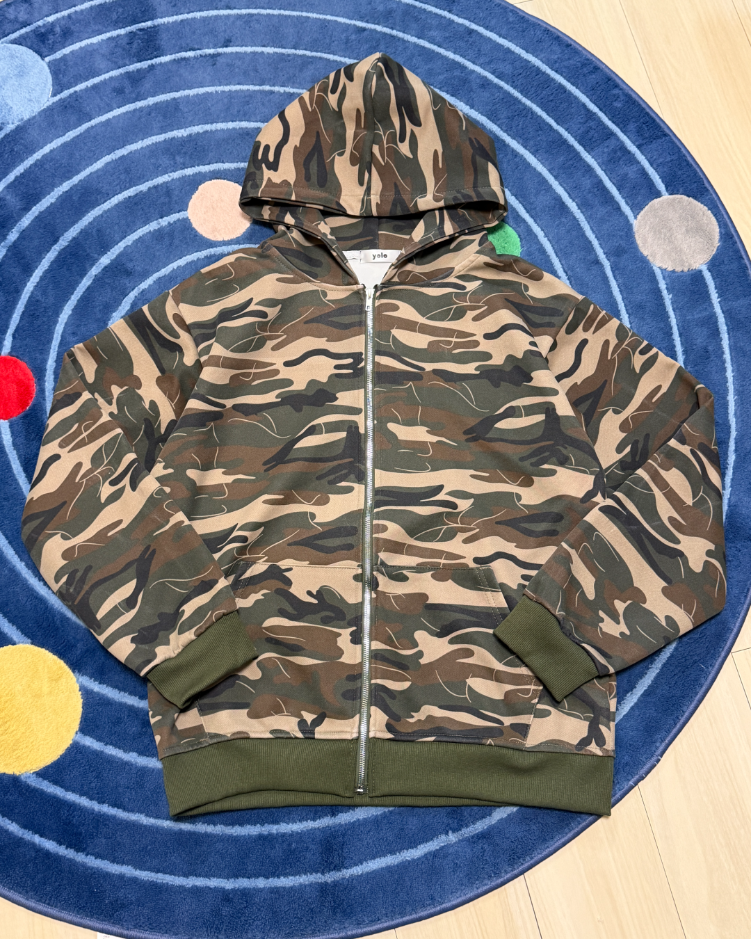 迷彩カジュアルフーディー OK0117