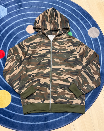 迷彩カジュアルフーディー OK0117