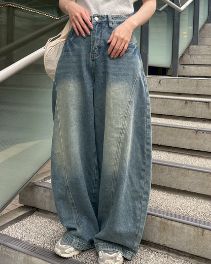 ラインバルーンデニムパンツ CM0010